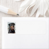 Rottweiler Rücksendeadressen-Aufkleber (Insitu)