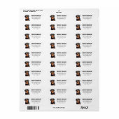 Rottweiler Rücksendeadressen-Aufkleber (Vorne)