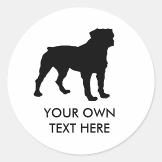 Rottweiler Runder Aufkleber