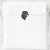 Rottweiler Runder Aufkleber (Tasche)