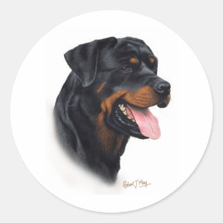 Rottweiler Runder Aufkleber