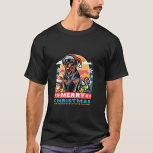 Rottweiler Santa Claus Kaffee Tasse Frohe Weihnach T-Shirt