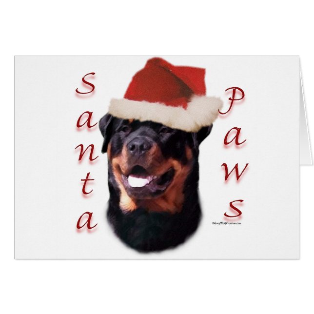 Rottweiler Santa Paws (Vorderseite (Horizontal))