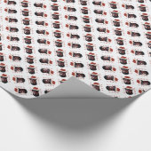 Rottweiler Santa Paws Geschenkpapier (Ecke)
