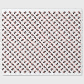 Rottweiler Santa Paws Geschenkpapier (Flach)