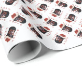 Rottweiler Santa Paws Geschenkpapier (Rolleneckpunkt)