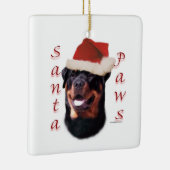 Rottweiler Santa Paws Keramikornament (Rechts)