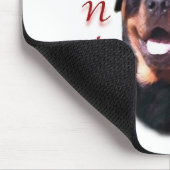 Rottweiler Santa Paws Mousepad (Ecke)