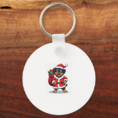 Rottweiler Santa �'s Helper Schlüsselanhänger (Vorderseite)
