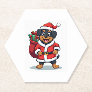 Rottweiler Santa �'s Helper Untersetzer