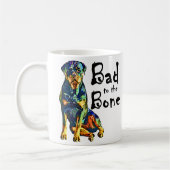 Rottweiler - Schlechtes zum Knochen Kaffeetasse (Links)