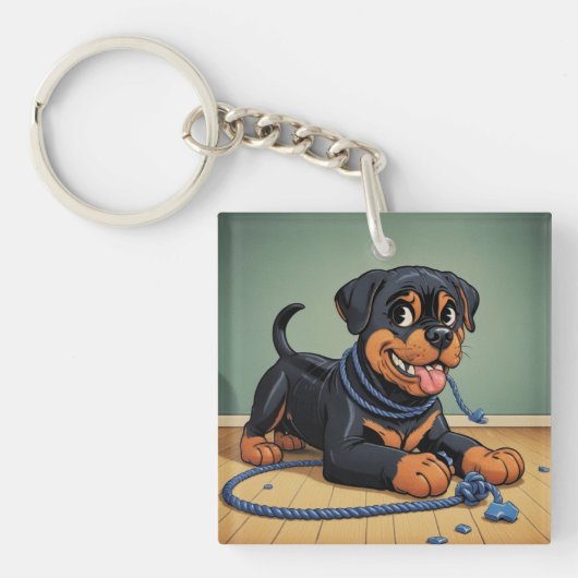 Rottweiler Schlüsselanhänger (Vorderseite)