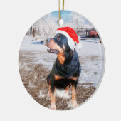 Rottweiler Schnee Weihnachtsfeiertag Ornament (Links)