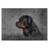 Rottweiler Schneidebrett (Vorderseite)