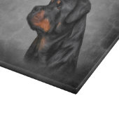 Rottweiler Schneidebrett (Ecke)