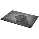 Rottweiler Schneidebrett (Ecke)