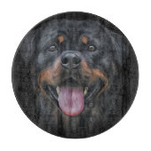 Rottweiler Schneidebrett (Vorderseite)