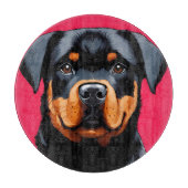 Rottweiler Schneidebrett (Vorderseite)