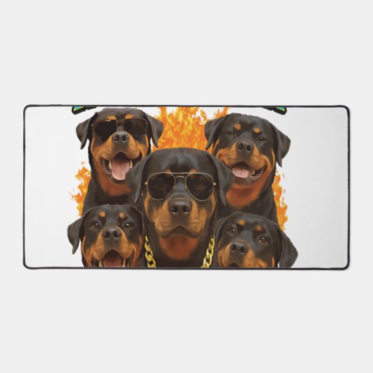 Rottweiler schreibtischunterlage (Vorderseite)