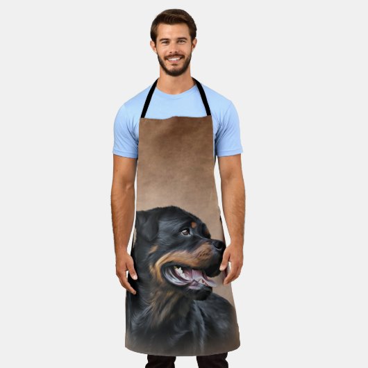 Rottweiler Schürze (Getragen)