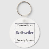 Rottweiler Security System Schlüsselanhänger (Rückseite)