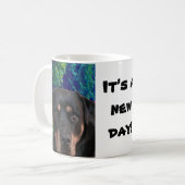 Rottweiler, Selbstsicherer Wächter Kaffeetasse (Vorderseite Links)