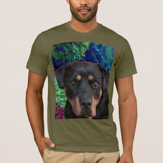 Rottweiler, selbstsicherer Wächter T-Shirt (Vorderseite)