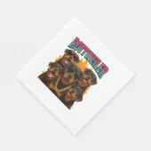 Rottweiler  serviette (Ecke)