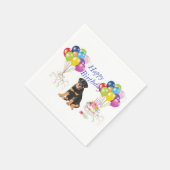 Rottweiler Serviette (Ecke)