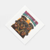 Rottweiler Serviette (Ecke)
