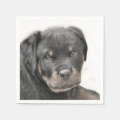 Rottweiler Serviette (Vorderseite)
