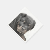 Rottweiler Serviette (Ecke)