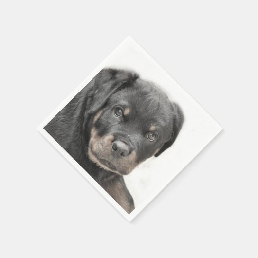 Rottweiler Serviette (Ecke)
