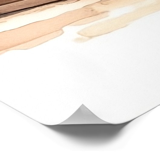 Rottweiler Sheriff im Fernen Westen Saloon Wasserf Poster (Ecke)