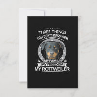 Rottweiler Shirt Drei Dinge, die Sie nicht mehr du