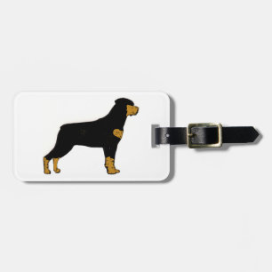 Rottweiler-Silo Gepäckanhänger