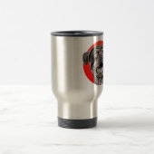 Rottweiler Skizze Reisebecher (Mittel)