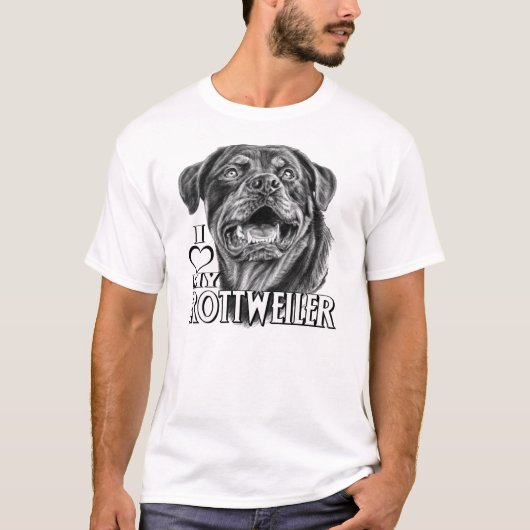 Rottweiler Skizze T-Shirt (Vorderseite)