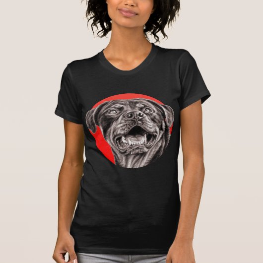 Rottweiler Skizze T-Shirt (Vorderseite)