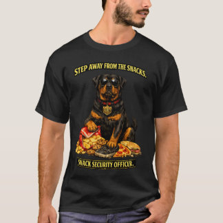 Rottweiler Snack Sicherheitsbeamter | Lustiger Hun T-Shirt