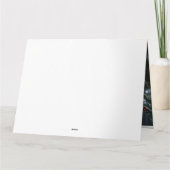 Rottweiler Snowy Sleigh Weihnachtsdekor Karte (Rückseite)