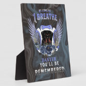 Rottweiler, solange ich Gedenkfeier durchatme Fotoplatte (Seite)