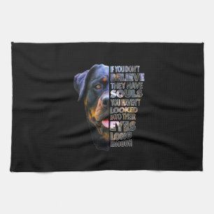 Rottweiler Soul I Liebe Rotties Dog Lover Geschirrtuch