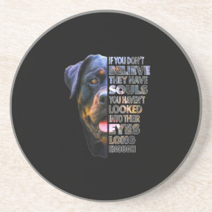 Rottweiler Soul I Liebe Rotties Dog Lover Getränkeuntersetzer