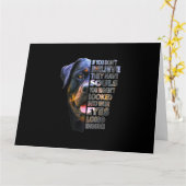 Rottweiler Soul I Liebe Rotties Dog Lover Karte (Gelbe Blume)