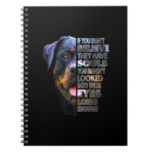 Rottweiler Soul I Liebe Rotties Dog Lover Notizblock