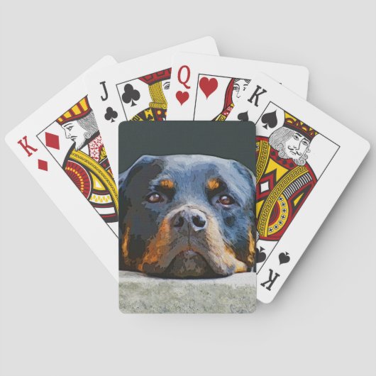 Rottweiler Spielkarten (Rückseite)