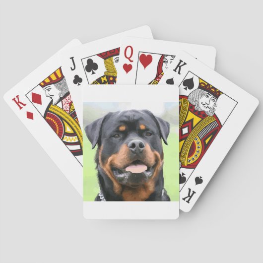 Rottweiler Spielkarten (Rückseite)