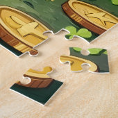 Rottweiler St. Patrick's Day Glückshund Puzzle (Seite)