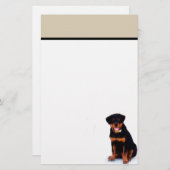 Rottweiler stationär briefpapier (Vorne/Hinten)